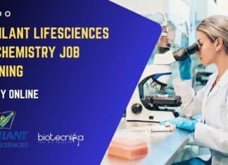 Jubilant LifeSciences Biochemistry Job