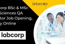 Labcorp BSc & MSc Life Sciences QA Auditor Job Opening, Apply Online Labcorp QA Auditor Job