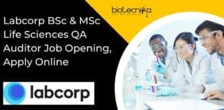 Labcorp QA Auditor Job