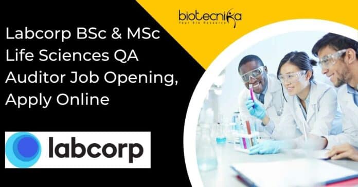 Labcorp QA Auditor Job