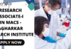 MACS-ARI Pune Research Associate Biological Sciences, Applications Invited MACS-ARI Pune Research Associate Biological Sciences, Applications Invited