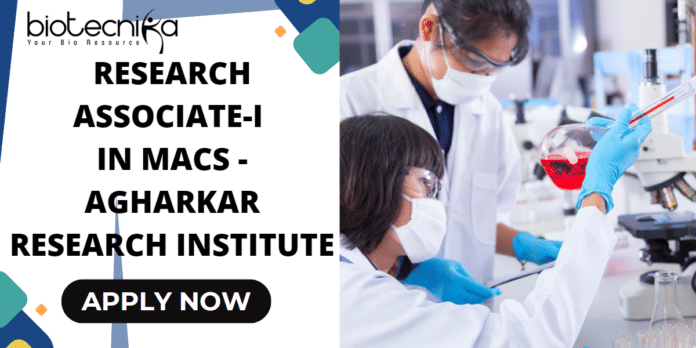 MACS-ARI Pune Research Associate Biological Sciences, Applications Invited