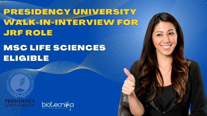 Presidency University Walk-In-Interview