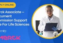 Merck Associate – Document Submission Support Role For Life Sciences, Apply Online Merck Associate