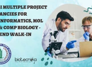 NABI Project Vacancies For Bioinformatics, Mol Bio & Comp Biology - Attend Walk-In