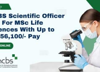 NCBS Scientific Officer Job