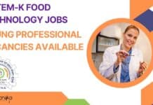 NIFTEM-K Food Technology Jobs