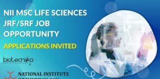 NII MSc Research Jobs