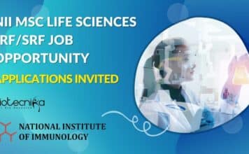 NII MSc Research Jobs