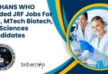 NIMHANS JRF Jobs MTech