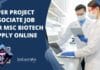 NIPER Project Associate Job For MSc Biotech – Apply Online NIPER Project Associate Job