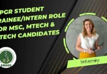 NIPGR Student Trainee/Intern Role For MSc, MTech & BTech Candidates NIPGR Student