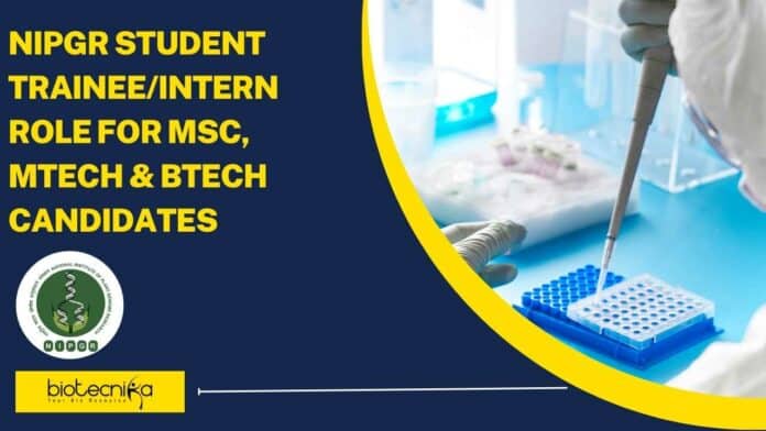 NIPGR Student Trainee