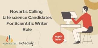 Novartis Scientific Writer Job