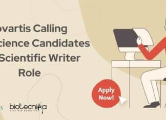 Novartis Scientific Writer Job