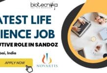 Novartis Executive Job Opening For Life Sciences Candidates – Apply Online Novartis Executive Job Opening