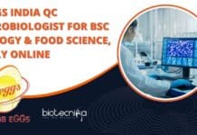 PEGGS INDIA QC Microbiologist For BSc Biology & Food Science, Apply Online PEGGS INDIA QC Microbiologist