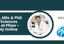 BSc, MSc & PhD Life Sciences Job at Pfizer – Apply Online Pfizer Life Science Vacancy