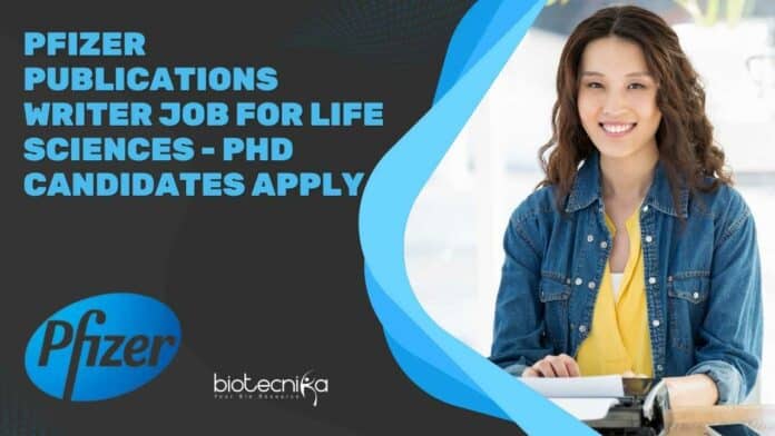 Pfizer Publications Writer Job