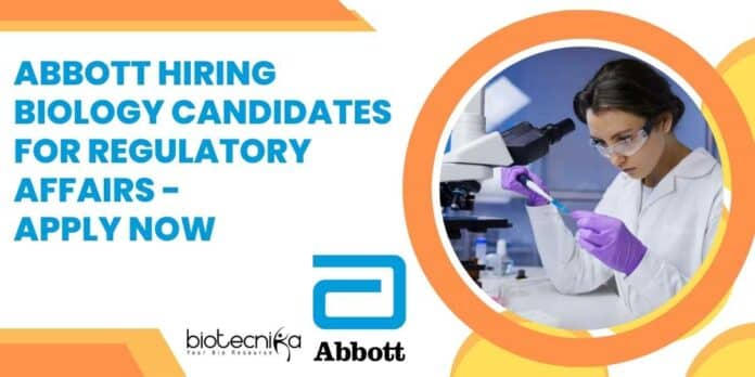 Abbott Hiring Biology Candidates