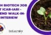 IARI BTech Biotech Job