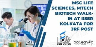 IISER Kolkata MTech Biotech