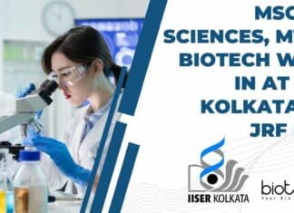 IISER Kolkata MTech Biotech