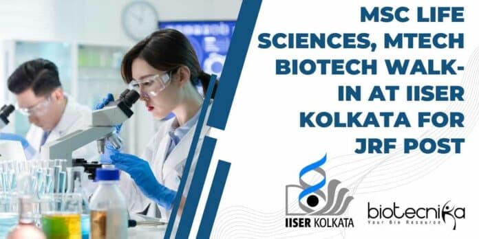 IISER Kolkata MTech Biotech