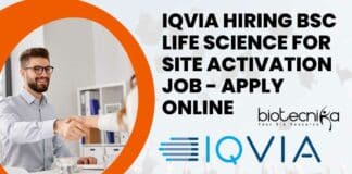 IQVIA Hiring BSc Life