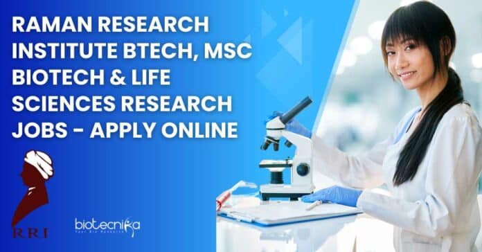 Raman Research Institute BTech