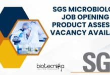 SGS Microbiology Job Opening – Product Assessor Vacancy Available SGS Microbiology Job Opening