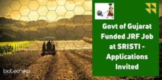 SRISTI JRF Job Opening