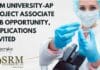 SRM University-AP Project Associate Job Opportunity, Applications Invited SRM University-AP Project Associate