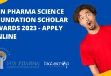 Sun Pharma Science Foundation Scholar Awards 2023 – Apply Online Sun Pharma Scholar Awards