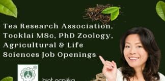 Tea Research Association Vacancies