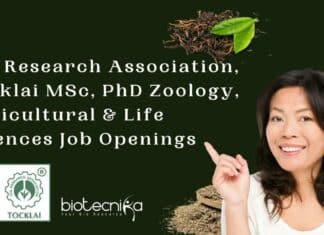 Tea Research Association Vacancies