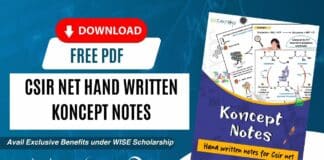CSIR NET Koncept Notes