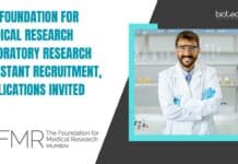 The Foundation for Medical Research Laboratory Research Assistant Recruitment, Applications Invited The Foundation for Medical Research Laboratory