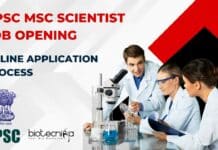 UPSC MSc Scientist Job Opening – Online Application Process UPSC Biochemistry Scientist Recruitment