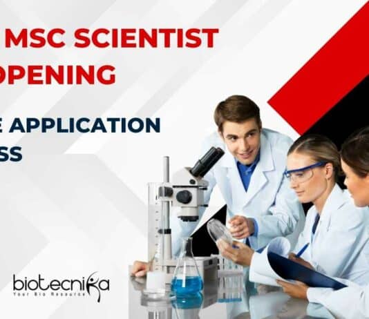 UPSC Biochemistry Scientist Recruitment
