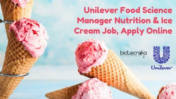 Unilever Food Science Manager