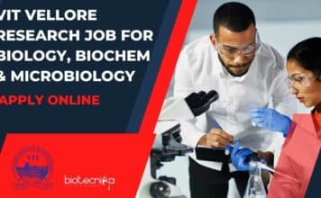 VIT Vellore Research Post
