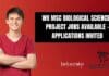 WII MSc Biological Sciences Project Jobs Available – Applications Invited WII MSc Biological