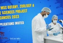 WII MSc Botany, Zoology & Life Sciences Project Vacancies 2023 – Applications Invited WII MSc Botany