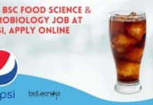 R&D BSc Food Science & Microbiology Job at Pepsi, Apply Online R&D BSc Food Science