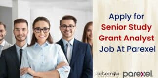 Parexel Biological Sciences Study Grant Analyst Job Opening - Apply Online
