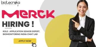 Merck MSc Microbiology, Biotech, Biochem & Life Sciences Applications Expert, Apply Online
