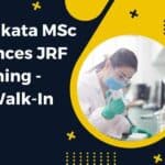 Life Sciences IISER Kolkata JRF Job - Attend Walk-In