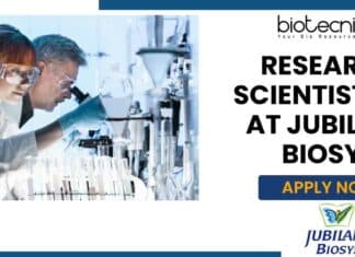 Research Scientist Job Jubilant Biosys - Biophysics, Biochem Apply