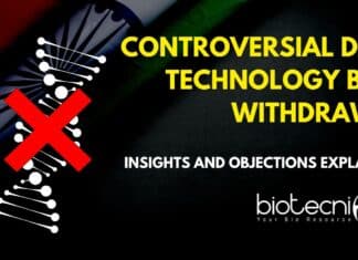 DNA Technology Bill Withdrawn
